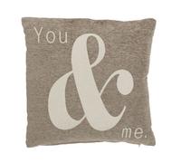 Premier Housewares Cushion You and Me - Natural