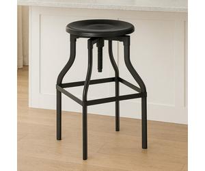 Orsina New Foundry Black Metal Bar Stool