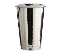 Hammered Bathroom Nickel Finish Toothbrush Holder Premier Housewares Silver One Size