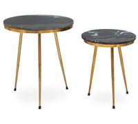 Orsina Nirav Green Marble Side Table