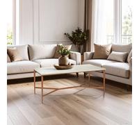 Orsina Nirav White Marble Top Coffee Table