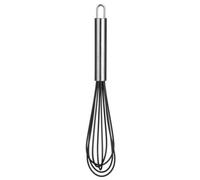 Silicone Whisk with Stainless Steel Handle - Black