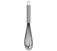 Silicone Whisk with Stainless Steel Handle - Black