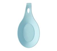 Orsina Non-Stick Light Blue Silicone Spoon Rest,silicone Spoon Stand,heat-Resistant Spoon Holder With Hanging Loop