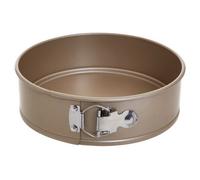 Non-Stick Springform Cake Tin, Champagne Finished Carbon Steel Round Cake Pan with Removeable Bottom Premier Housewares Gold One Size