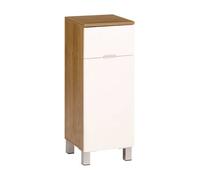 Vida Oak Effect 1 Drawer 1 Door Standing Cabinet Premier Housewares White One Size