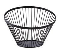Orsina Oblique Basket With Matte Black Frame, Stylish Angled Wire Basket For Kitchen Or Home Storage, Durable