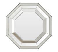 Interiors by Premier Wall Mirror Petillo Octagonal Silver 66x66cm