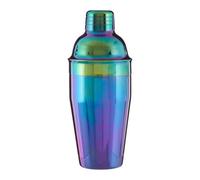 Premier Housewares Cocktail Shaker, Rainbow, Stainless Steel, Multi-Colour, 8 x 8 x 21 cm