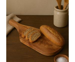 Orsina Olive Wood Serving Board, Wooden Serving Board with Ergonomic Handle, Natural Olive Wood Grain Board Orsina Natural