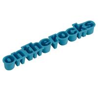 On The Rocks Ice Cube Tray, Unique Ice Cube Tray, Thermoplastic Rubber Ice Freezing Tray, Letters Ice Tray
