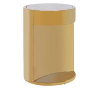 Orsina ontemporary Design Round Side Table, Stylish Side Table, Boutique Inspired Versatile Modern Side Table in Gold Orsina Gold