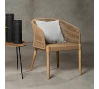 Orsina Opus Armchair, Arm & Backrest Armchair for Living Room, Angular Bedroom Armchair, Comfortable Office Chair in Natural Orsina Natural