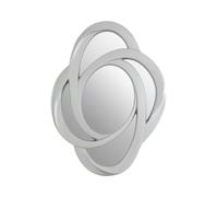 Premier Housewares Silver Finish Elliptical Design Wall Mirror