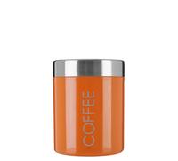 Orsina Orange Enamel Coffee Canister - Single Canister