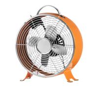 Retro Desk Fan Premier Housewares Orange One Size