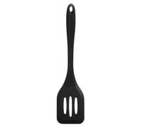 Orsina Orange Silicone Slotted Turner, Scratch-Free Flipper For Smooth Pans, Handy Kitchen Tool, Cooking Spatula in Black Orsina Black