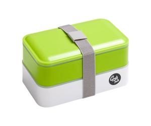 Orsina Organized Green Lunch Box, Leak Proof Tiffin Box, Portable Lunch Container, Comfortable Packed Lunch Box