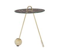 Orsina Oria Black Marble Effect Top End Table