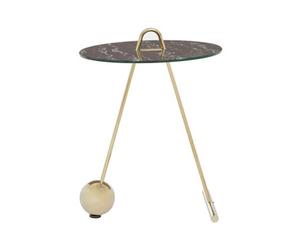 Orsina Oria Black Marble Effect Top End Table