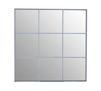 Orsina Oriel Grid Wall Mirror in Silver Orsina Silver