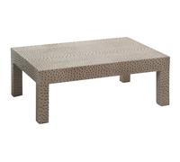 Orsina Ostrich Leather Effect Coffee Table, Faux Leather Coffee Table, Rectangular Coffee Table for Living Room in Natural Orsina Natural