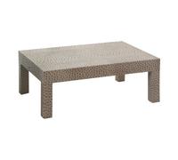 Orsina Ostrich Leather Effect Coffee Table, Faux Leather Coffee Table, Rectangular Coffee Table For Living Room