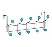 Premier Housewares 10 Hook Over Door Hanger - Turquoise