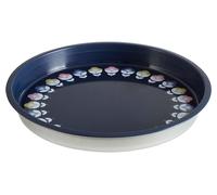 Orsina Paice Joni Serving Tray, Robust Tin Material in Blue Orsina Blue