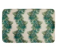 Orsina Palm Leaf Bath Mat, Non Slip Bath Mat For Home, Absorbing Rectangle Polyester Doormat With Soft Surface