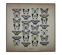 Orsina Papilio Butterfly Wall Plaque, Wooden Sign Featuring Elegant Butterfly Illustration, Natural Finish Adds in Brown Orsina Brown