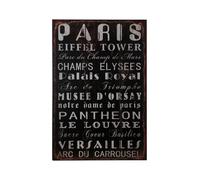 Orsina Paris Wall Plaque Home Wall Décor in Black Orsina Black