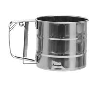 Orsina Pastel Blue Mechanical Sifter, 250ml Handheld Flour Sifter, Icing Sugar & Cocoa Powder Sieve, Fine Mesh Sifter in Silver Orsina Silver