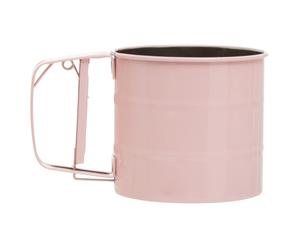 Orsina Pastel Blue Mechanical Sifter, 250ml Handheld Flour Sifter, Icing Sugar & Cocoa Powder Sieve, Fine Mesh Sifter in Pink Orsina Pink