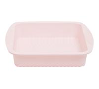 Orsina Pastel Blue Square Silicone Mould with Handles, Non-Stick Baking Pan, Food-Grade Mould, Ideal For Layer Cakes in Pink Orsina Pink