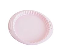 Orsina Pastel Green Pie or Flan Mould, Heat Resistant Round Tart Pan, Baking Dish With Fluted Sides, Silicone Mould in Pink Orsina Pink