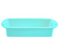 Orsina Pastel Green Rectangular Silicone Baking Form,non-Adhesive Loaf Pan With Side Grips,food-Safe Bread Mould