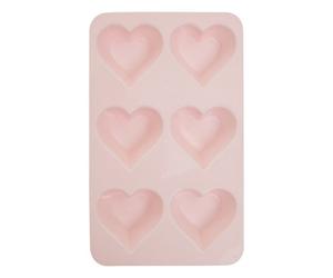Orsina Pastel Pink Heart Shaped Silicone Mould,6-Slot Baking Pan For Heart-Shaped Cupcakes,luxe Heart Baking Tray
