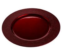 Orsina Paxton Red Pebble Effect Charger Plate