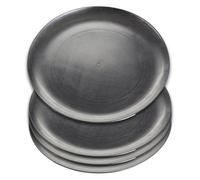 Orsina Paxton Set Of Four 33Cm Dia Silver Coupe Charger Plate