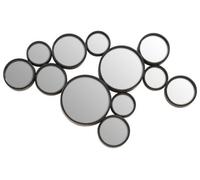 Orsina Persephone Large Black Finish Wall Mirror