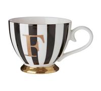 Personalized Duchess F Letter Monogram Mug, Regal Design Coffee Mug For Kitchen, Durable Mug For Breakfast
