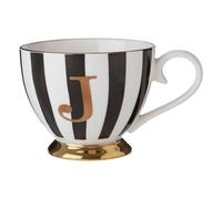 Mimo Duchess J Letter Monogram Mug Premier Housewares Black One Size