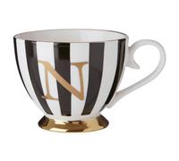Orsina Personalized Duchess N Letter Monogram Mug, Regal Design Coffee Mug For Kitchen, Durable Mug For Breakfast