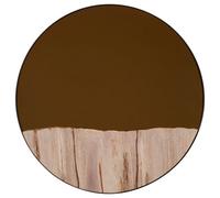 Orsina Petrified Wood Tile Large Round Mirror