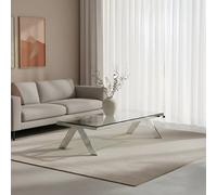 Orsina Piermount Clear Glass Coffee Table