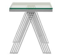 Orsina Piermount Clear Glass End Table