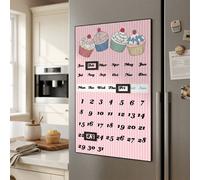 Cupcake Magnetic Calendar - Pink