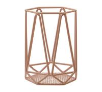 Orsina Pink Finish Utensil Holder, Stylish Wire Container For Organising Kitchen Tools, Durable Metal Design