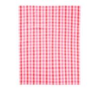 Orsina Pink & Poppy Striped Tablecloth, 100% Cotton Dining Table Cover, Highly Absorbent Cotton Tablecloth in Dark Pink Orsina Dark Pink